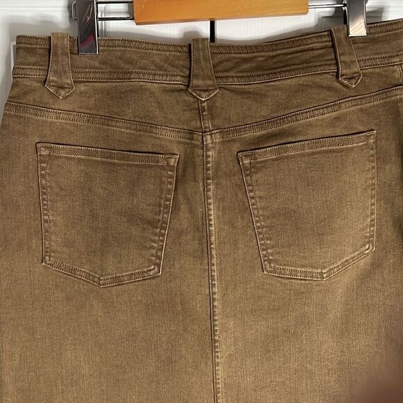 Ralph Lauren Brown Denim Skirt Size 6 - Picture 7 of 11